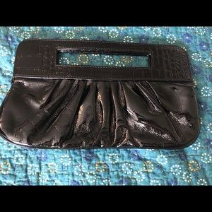 3/$20 EXPRESS Patent Leather Magnet Close Clutch Purse